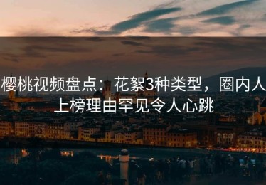 樱桃视频盘点：花絮3种类型，圈内人上榜理由罕见令人心跳