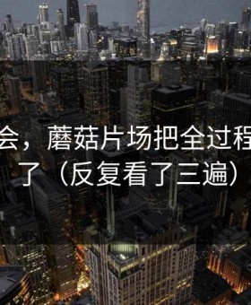 我被误会，蘑菇片场把全过程剪出来了（反复看了三遍）